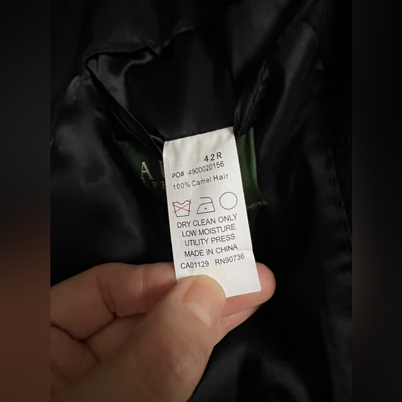 💯 AUTHENTIC RALPH LAUREN MEN’s CALMEL HAIR SUIT COAT - Picture 9 of 9